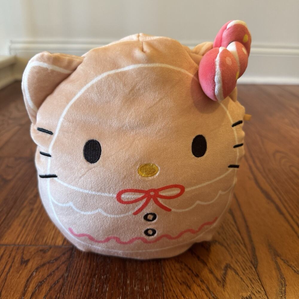 Hello Kitty Sanrio Squishmallows Gingerbread Christmas 2024 8" Plush Stuffie